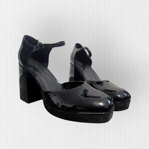Madden Girl Black Patent Platform Shoes
